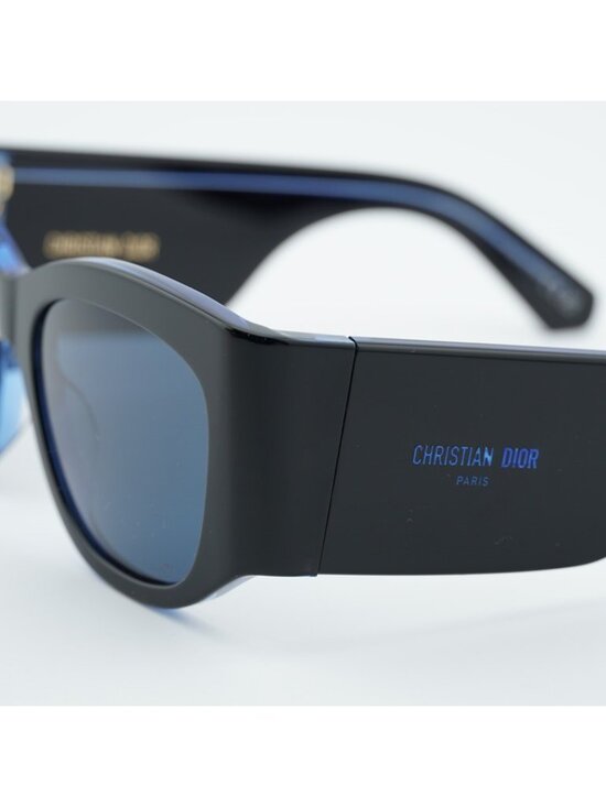 Dior DIORNUIT S1I 17B0 Sunglasses Black Square Frame, Blue Lenses main image 11